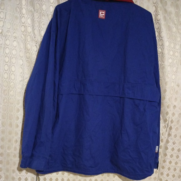 Vintage Chaps Ralph Lauren Anorak Mens L blue  1/2 Zip Windbreaker Pullover Y2K - Picture 15 of 16
